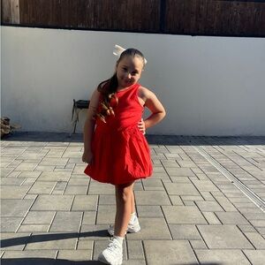 Zara Bold Red Knit Top